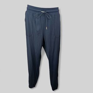 ZYIA Active Size XL Black Track Pants‎ Elastic Waistband Tapered Fit